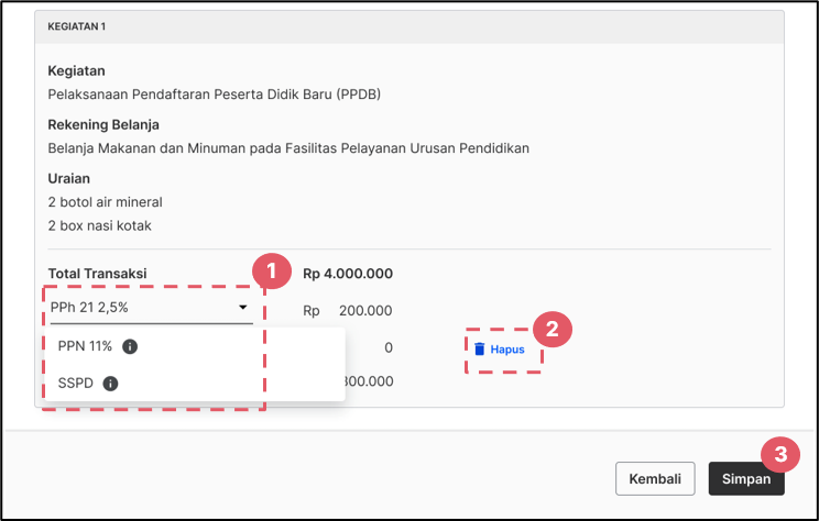 Mencatat Perhitungan Pajak Belanja Di Siplah Dan Di Luar Siplah Arkas